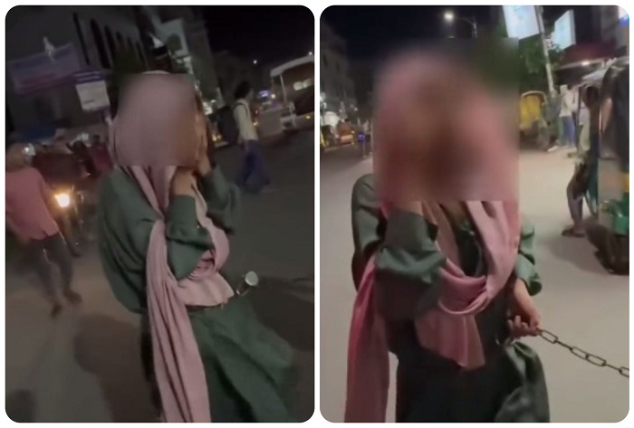 তালাশ টেলিভিশনে নারীকে শিকল পড়িয়ে হাটিয়ে নিয়ে যাওয়ার ভিডিও প্রকাশের পর তোলপাড়: কিশোরীকে নির্যাতনের ঘটনায় আটক ৩